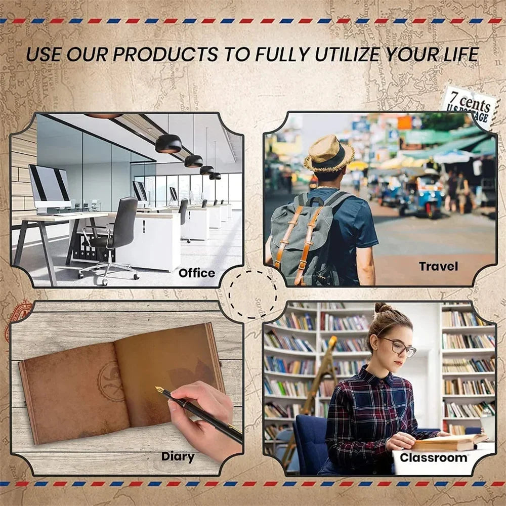 Álbum de Fotos Scrapbook "Our Adventure Book" – Libro de Aventuras Personalizable con Hojas de Kraft